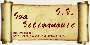 Iva Vilimanović vizit kartica